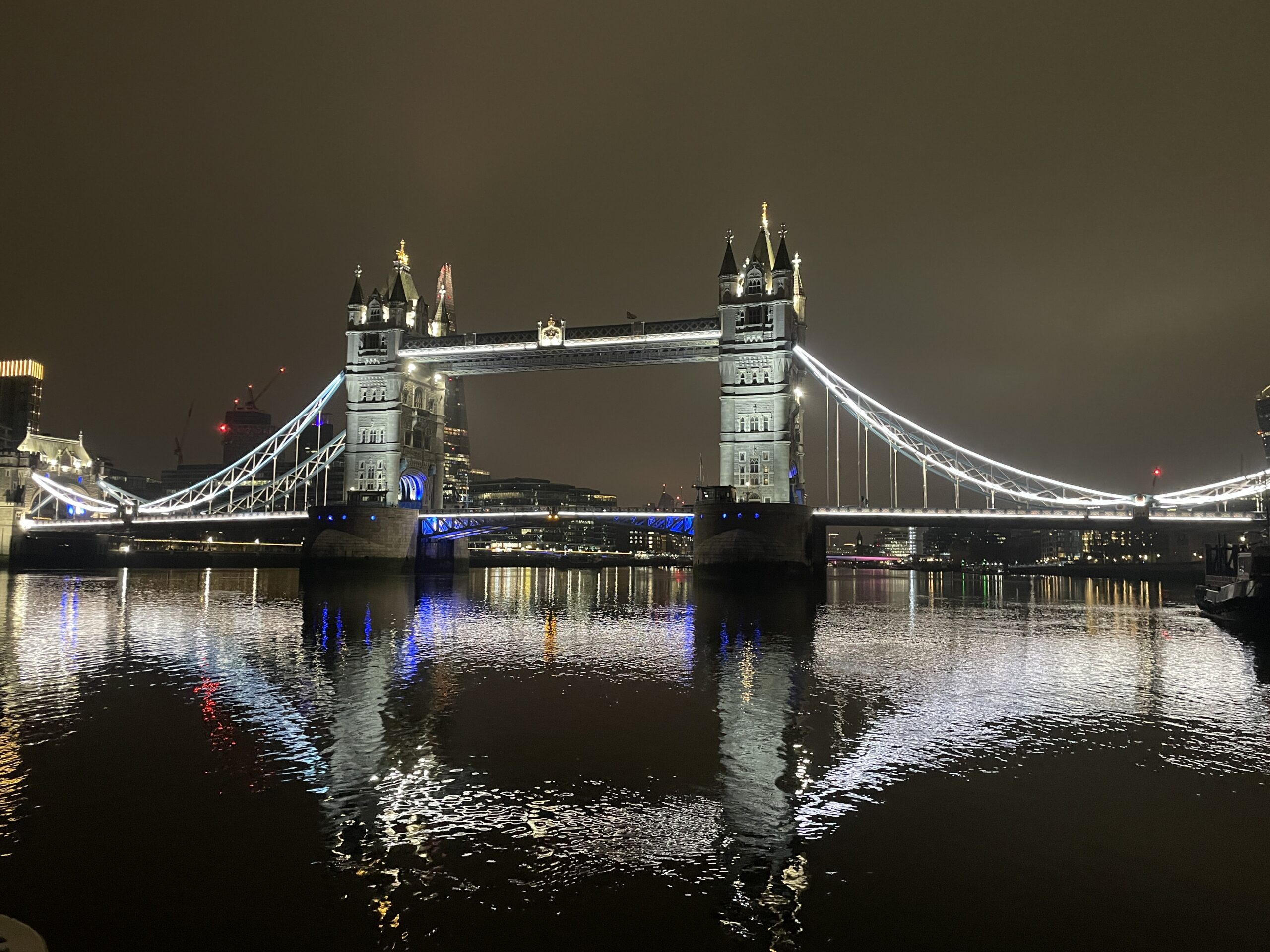 Tower bridge lights