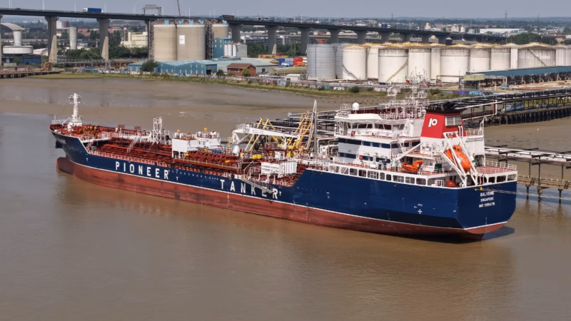 Product Tanker Balvenie at a Thames Terminal